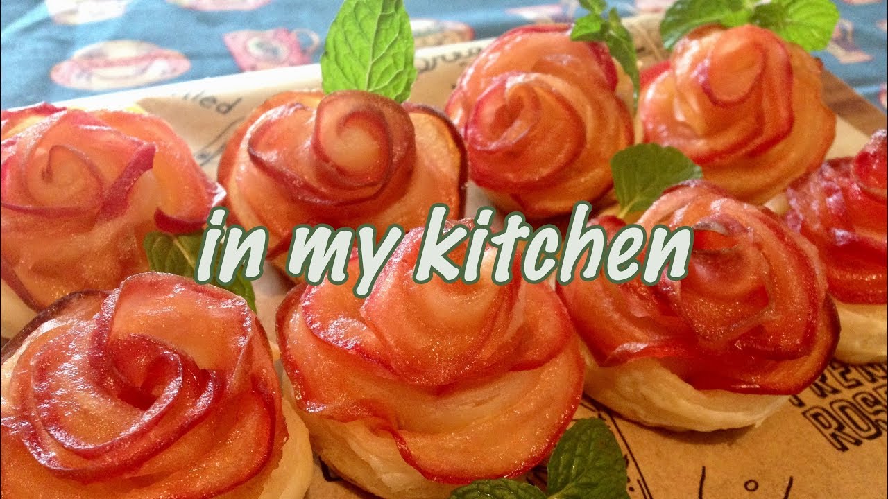 紅玉りんごでバラのアップルパイ  in my kitchen（Japanese home cooking)