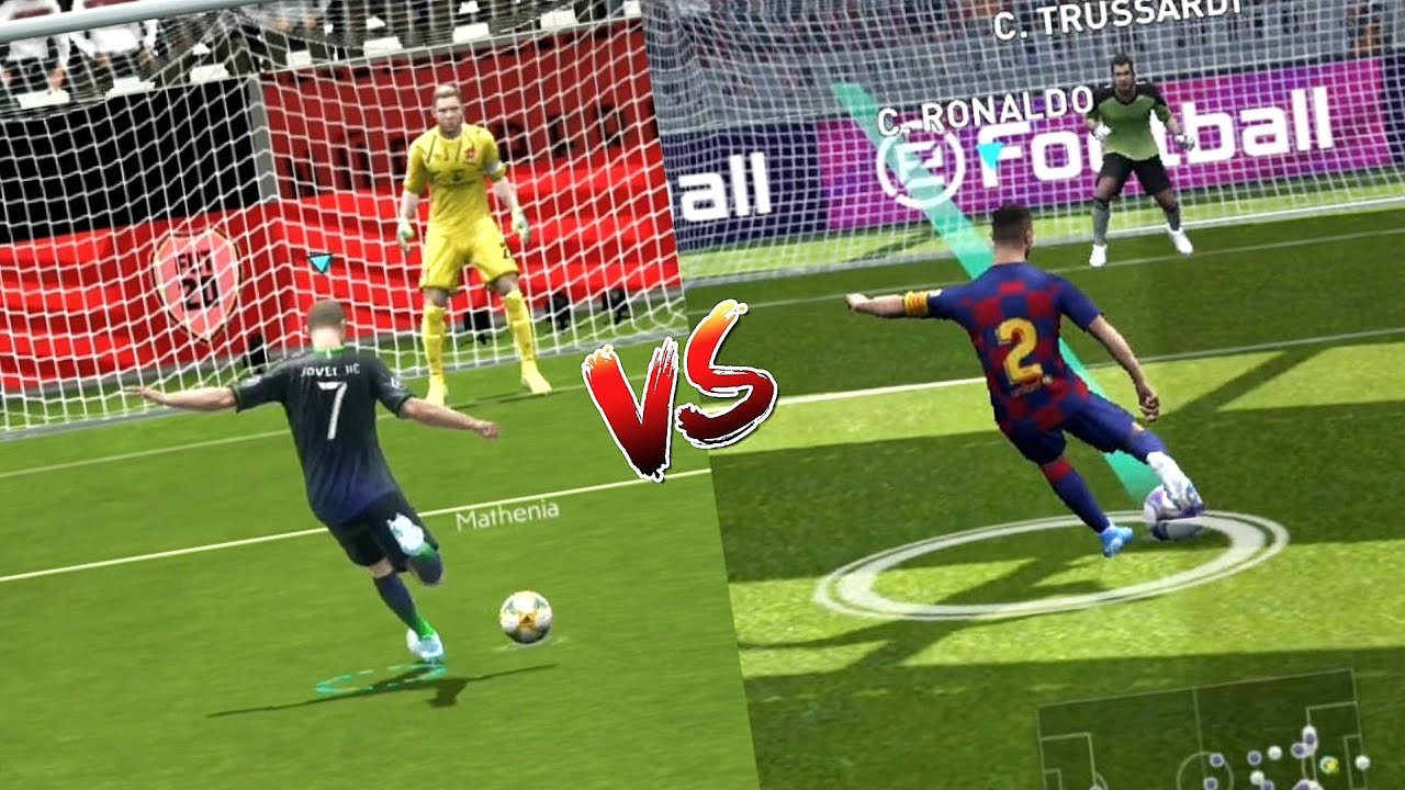 PES 2020 MOBILE Vs FIFA 20 MOBILE | Realistic Gameplay