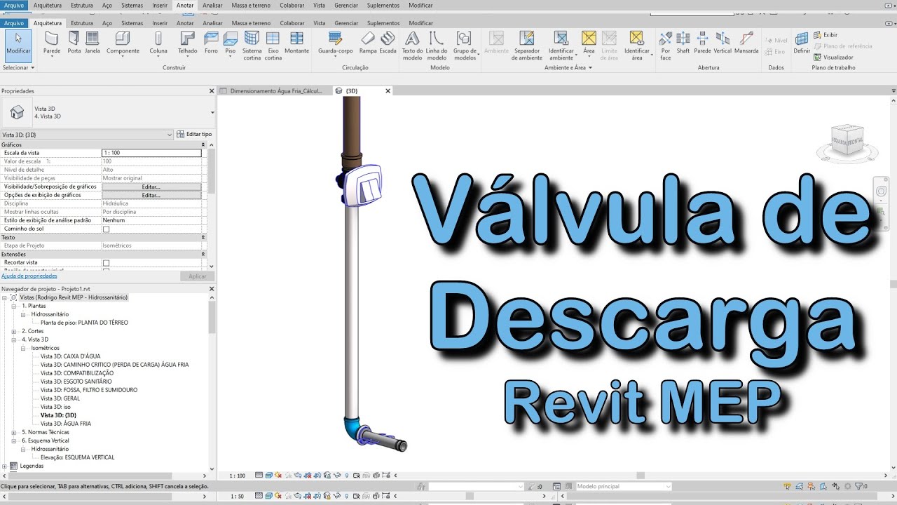 Válvula de Descarga| Revit MEP Hidráulica