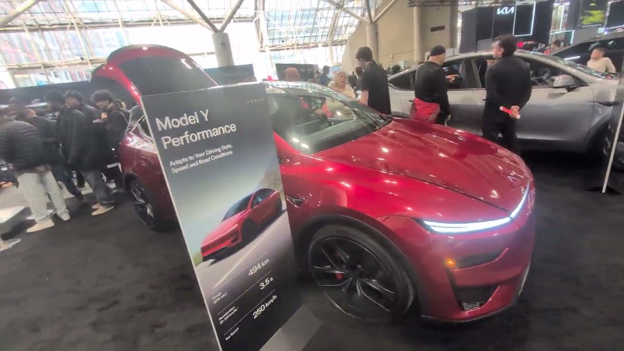 Canadian international Auto show 2026 model Y,  Optimus robot and highlights. (Cybertruck camper)