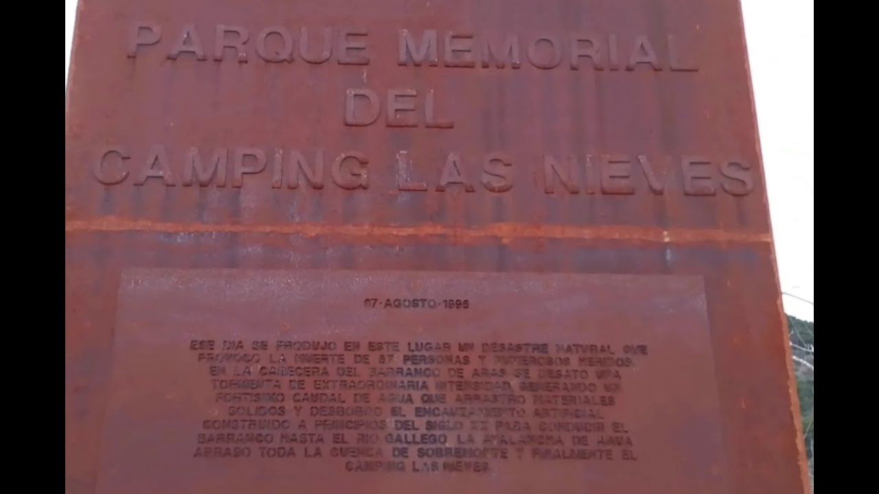Tragedia Riada Catástrofe Camping Las Nieves Biescas Desastre Años Huesca 30 aniversario Aragón Agua