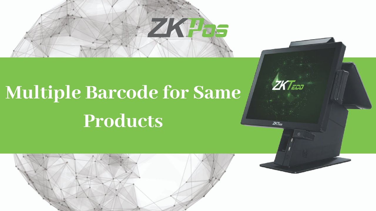 Multiple Barcode for Same Products in ZKTeco Supermarket POS Software