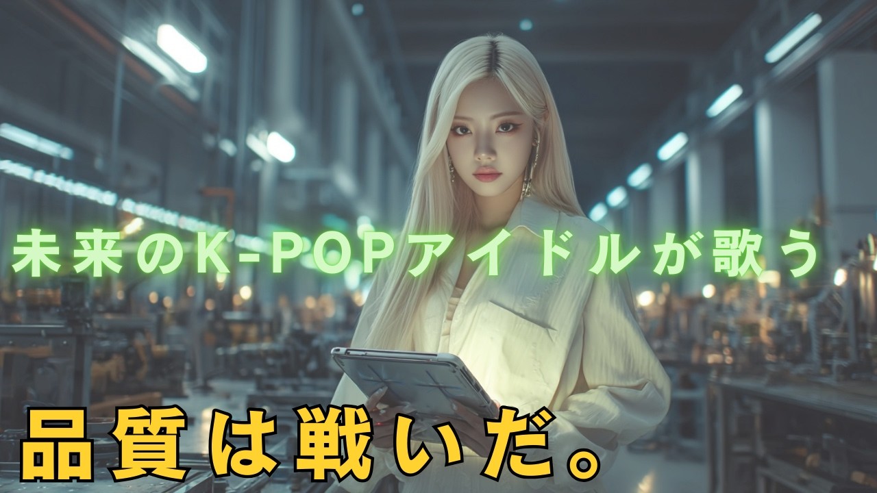 【製造業 AI Music アイドル】　品質は戦いだ。　『TRUST REVOLUTION』　(K-POPアイドル)