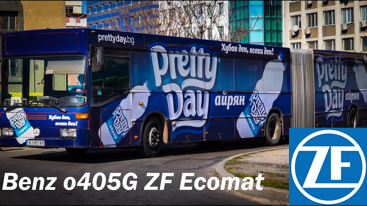 Mercedes Benz O405G with LOUD ZF Ecomat - Public Bus of Varna, Bulgaria - ZF Ecomat 달린 벤츠 굴절버스!