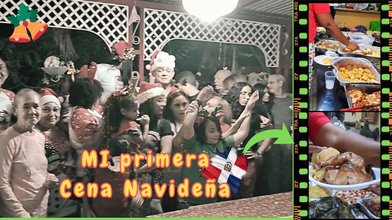 Mi PRIMERA cena NAVIDEÑA en Republica Dominicana 🎄🎁🎅