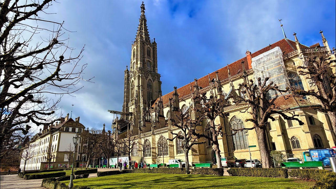 Bern, Switzerland🇨🇭A Walk in Changeable Weather (No Music) 