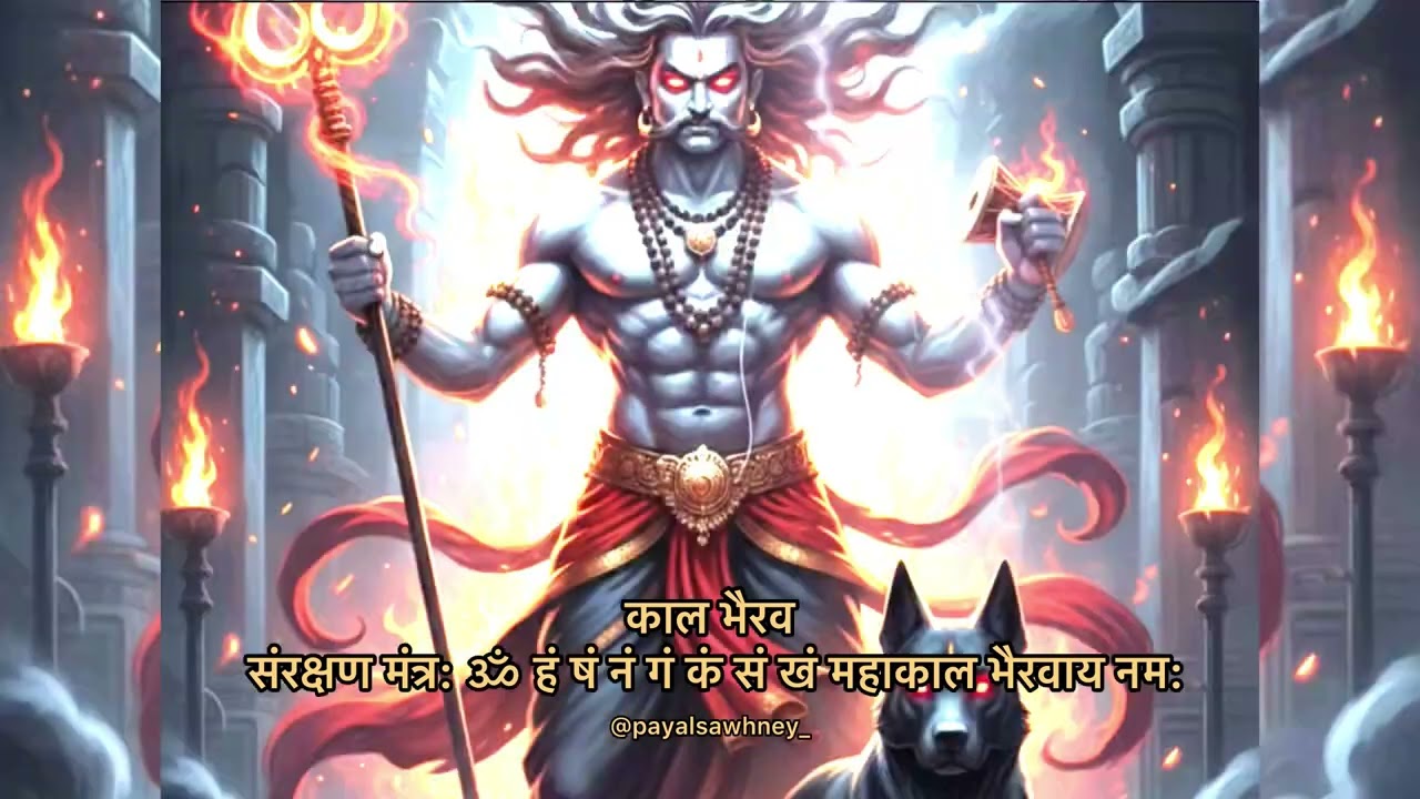 ॐ हं षं नं गं कं सं खं महाकाल भैरवाय नमः| Mahakal Bhairav mantra | महाकाल भैरव मंत्र @payalsawhney_