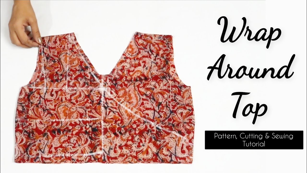 Wrap Around Top Cutting & Sewing || Trendy Top Design for Summers || #stalkmycloset