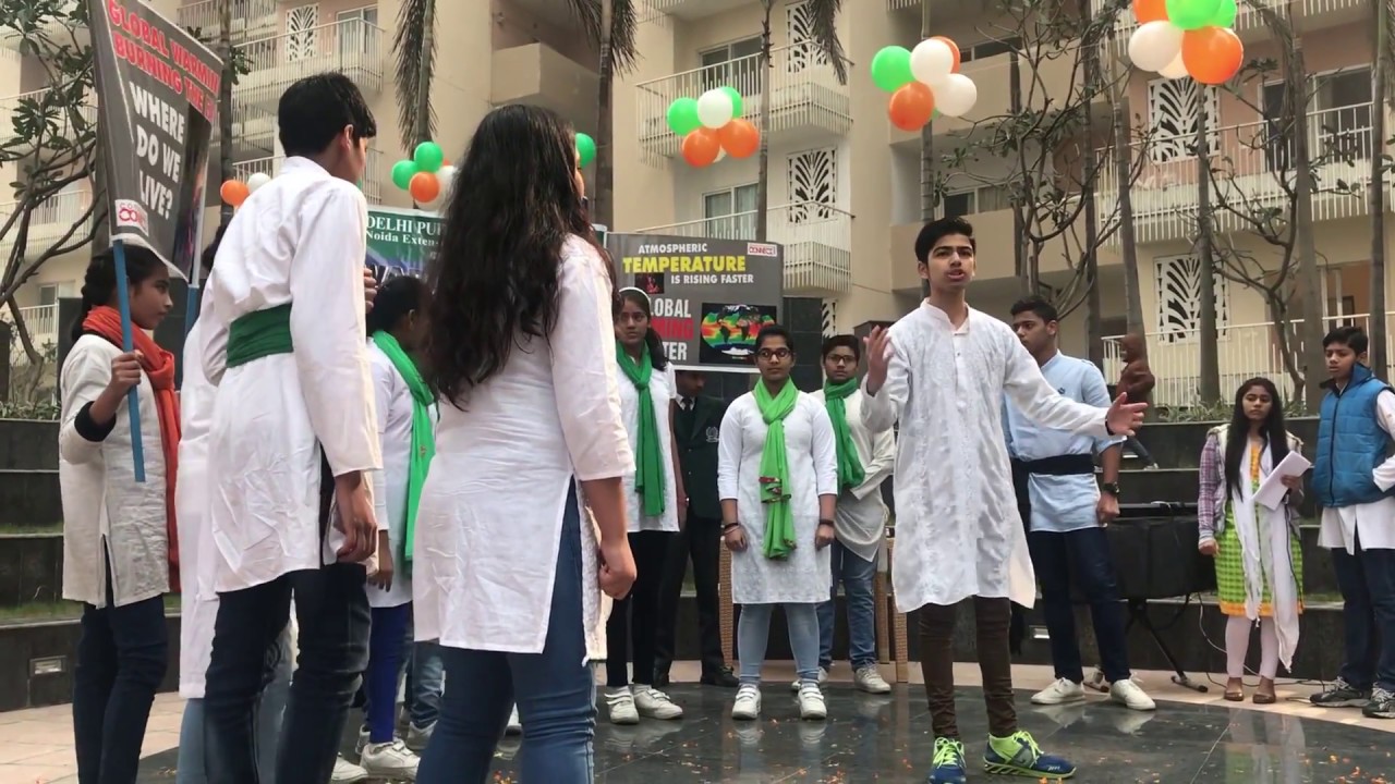 Delhi World Public School, Noida Extension Nukkad Natak on Global Warming