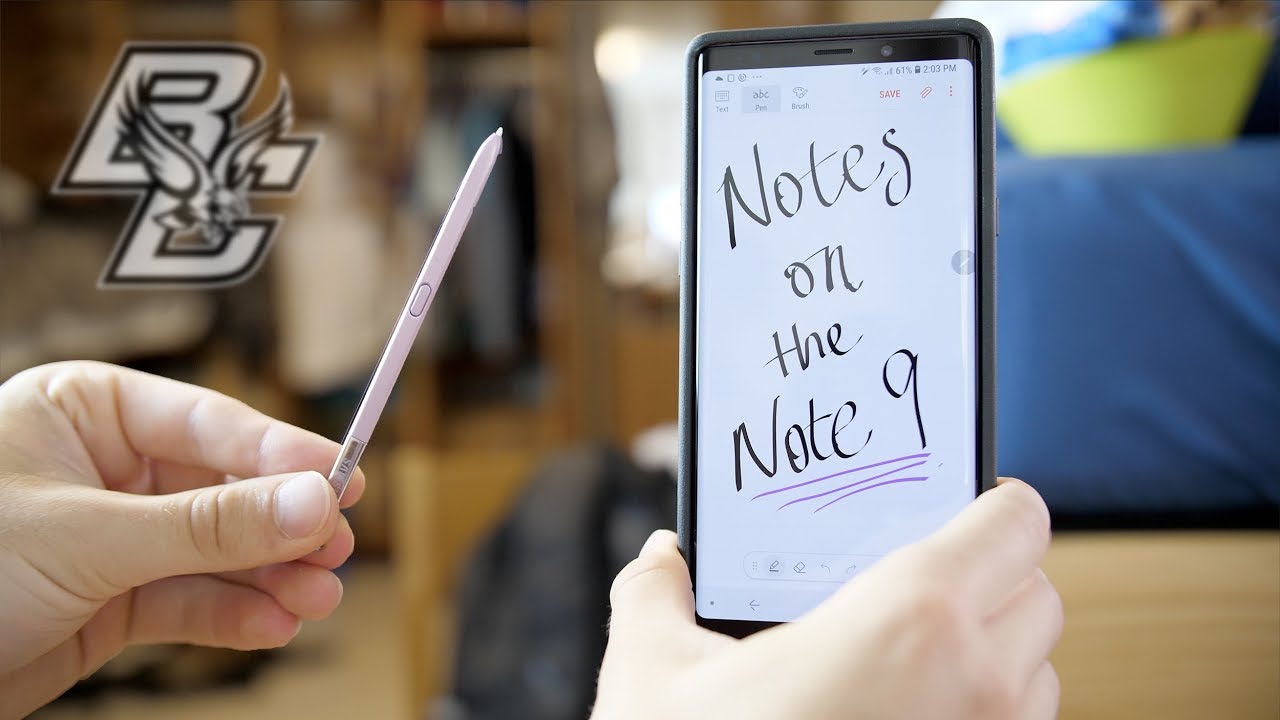 Using the Galaxy Note 9 for COLLEGE NOTES!