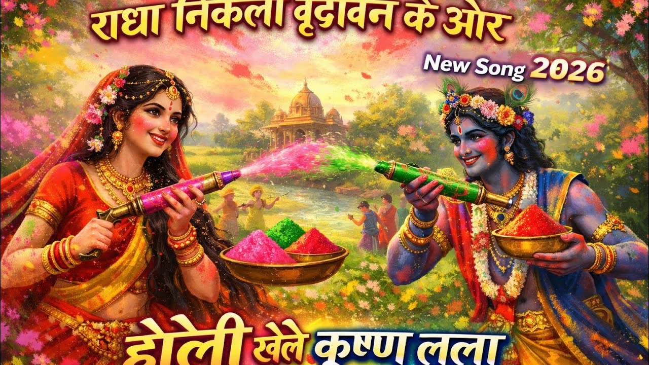 #राधा निकले वृंदावन के और होली खेले कृष्ण लाल#Radhe Radhe#