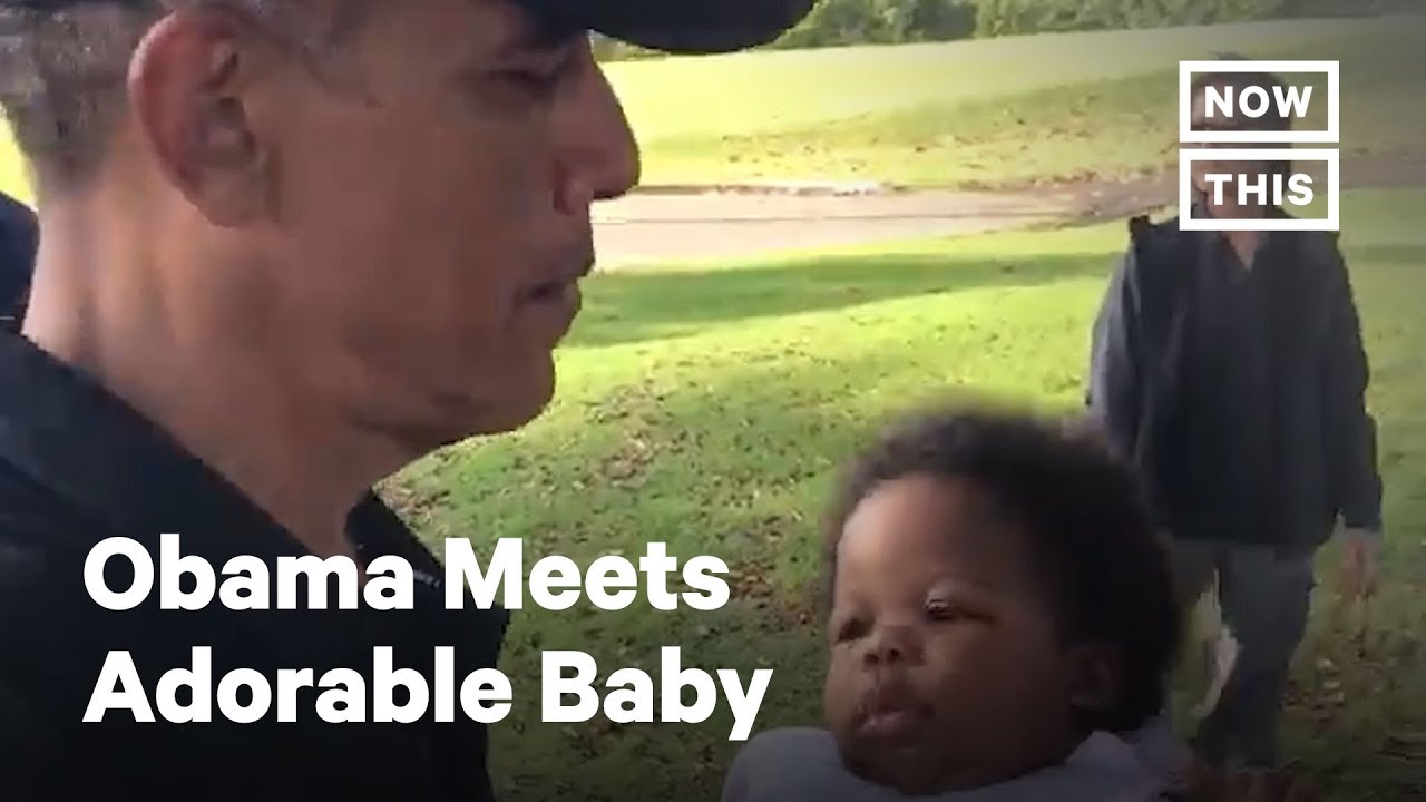 Obama Kisses Baby at Golf Course | NowThis