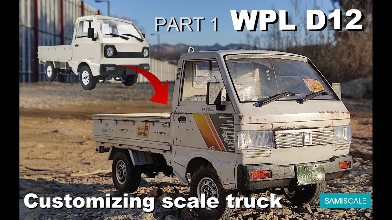 WPL D12_ how to customize scale truck part1_2 (라보 트럭 커스텀)