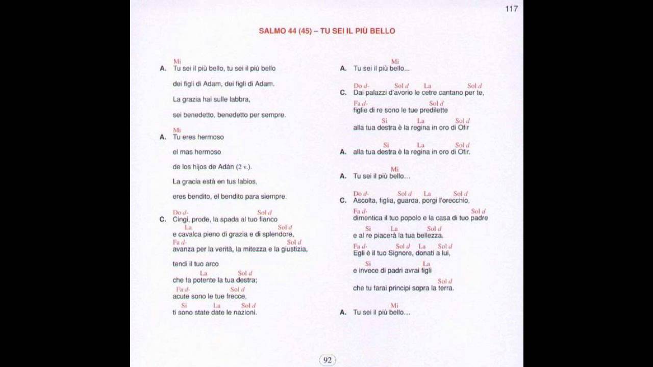 Tu sei il più bello - Kiko Argüello - Cammino Neocatecumenale