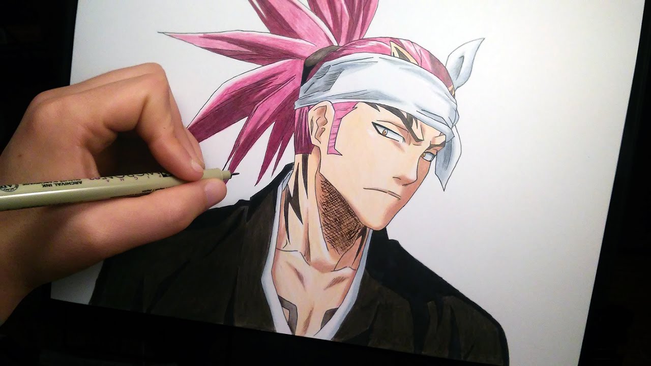 Renji Abarai from Bleach | speed drawing