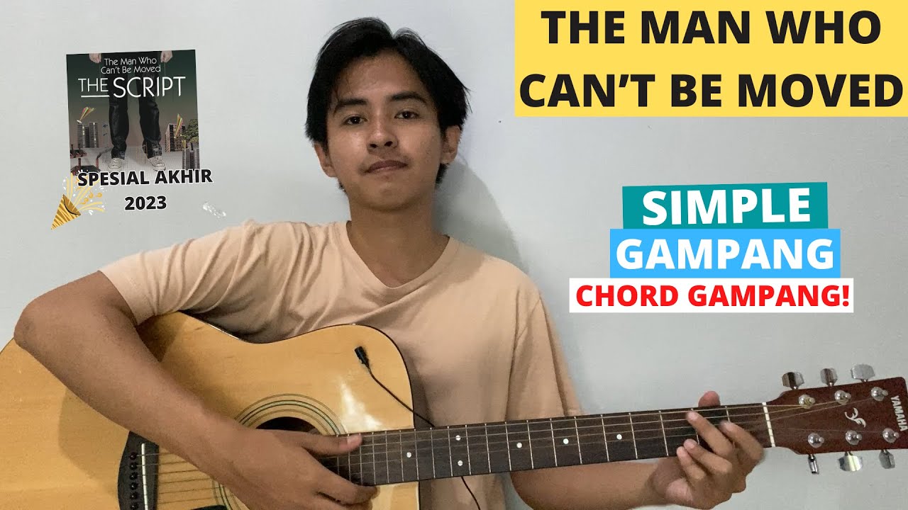 CHORD SIMPLE GAMPANG (The Man Who Can't Be Moved - The Script) (Tutorial Gitar) Easy Chords!