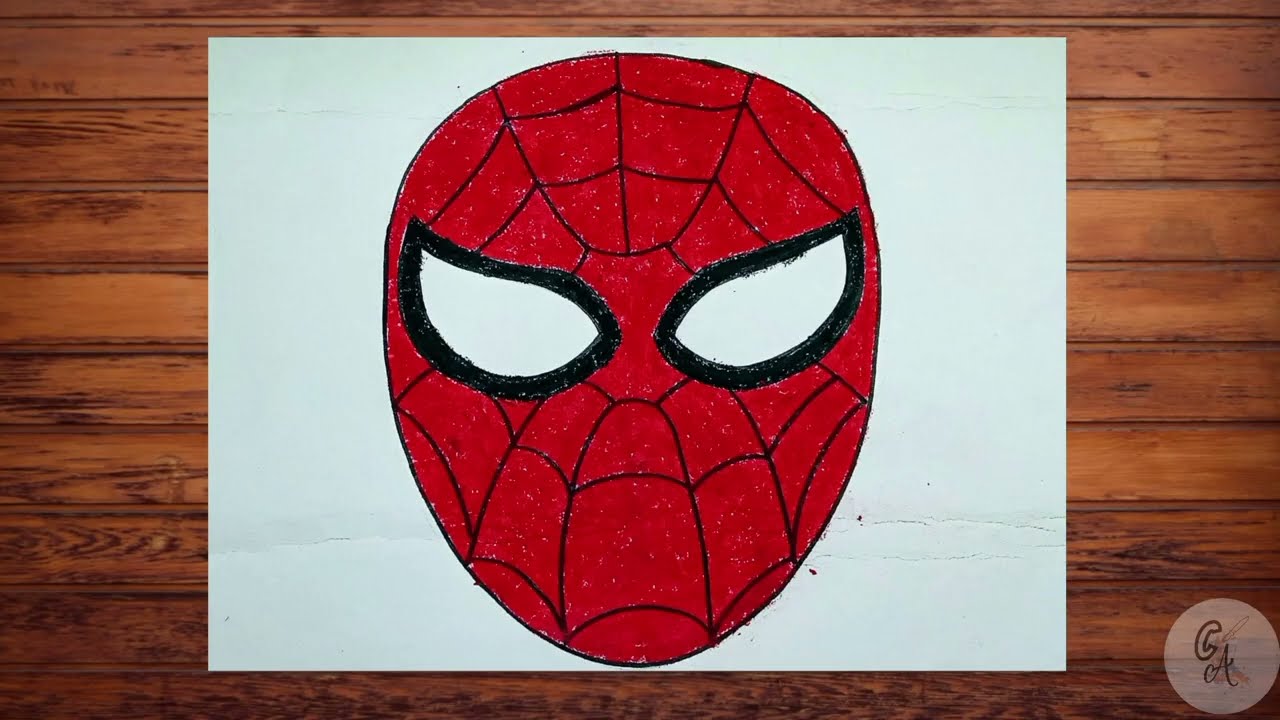 How To Draw Spiderman Face Very Easy Step By Step Art Lesson @chandrimaarts 
