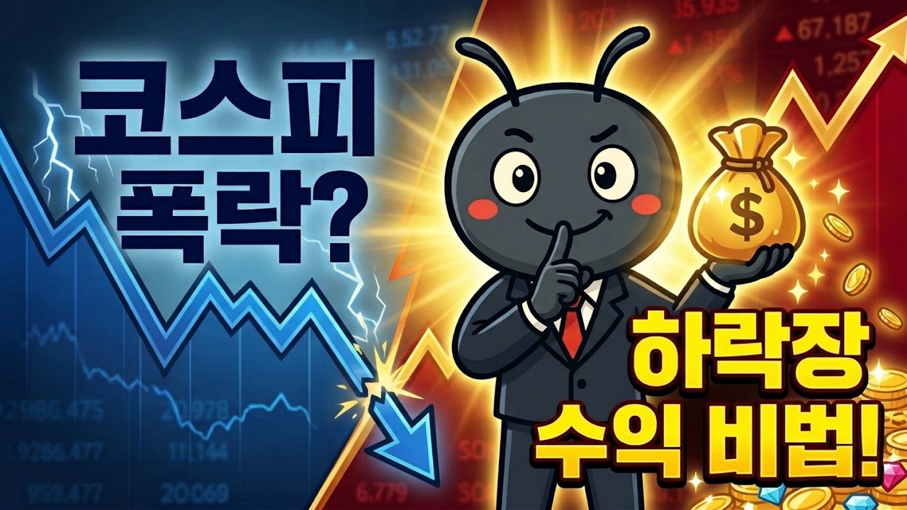 코스피 폭락? 하락장에도 돈 버는 방법, 제 진짜 비밀을 알려드립니다.