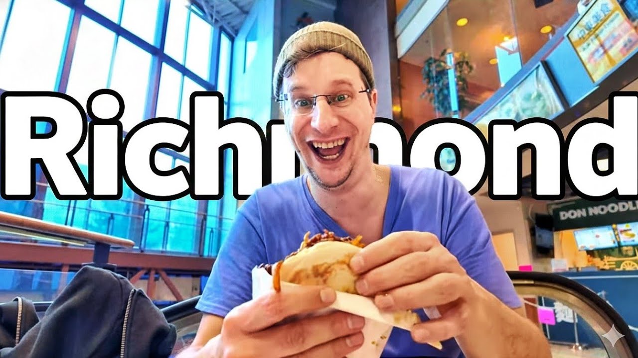 Exploring Richmond BC: SkyTrain Views, Osaka Market & The BEST Chinese Burger! Vancouver Vibe 🇨🇦 