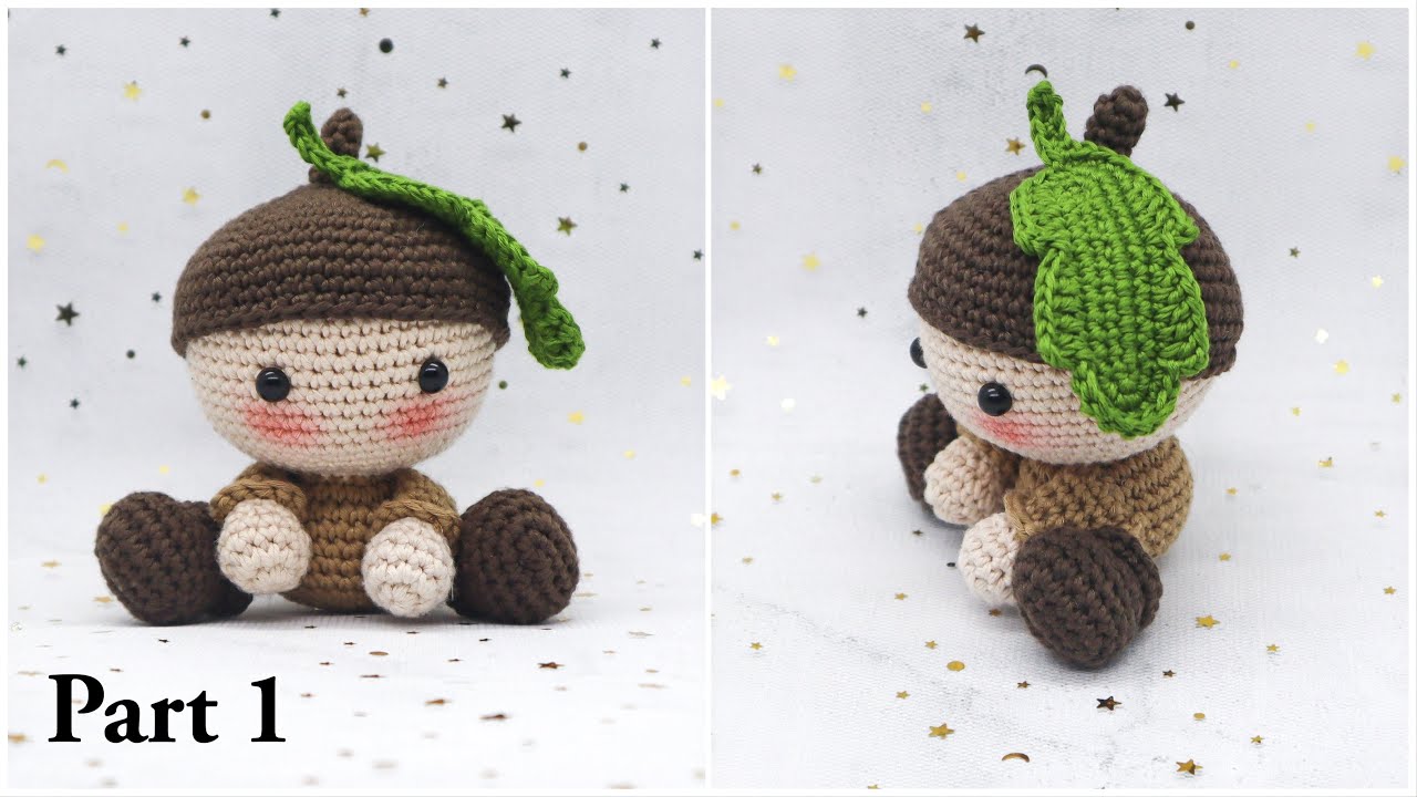BABY ACORN | PART 1 | FALL BABIES | MAKING CROCHET DOLL | AMIGURUMI TUTORIAL