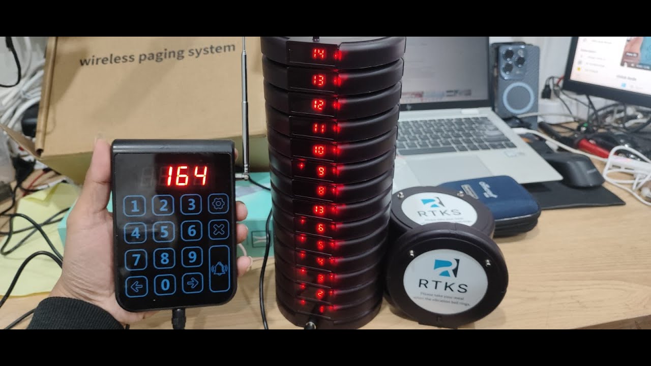 Cara Setting Mesin Antrian | RTKS Wireless Calling Pager System Restaurant
