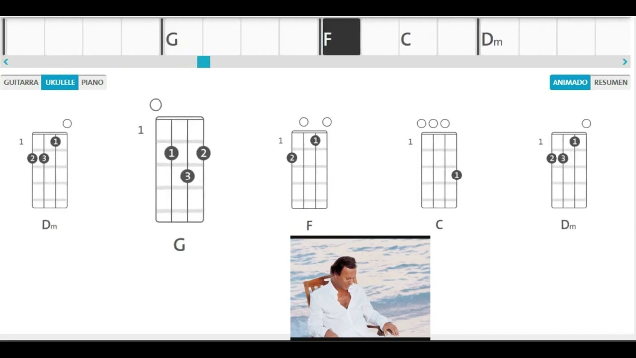 Ukelele_Julio Iglesias - Me olvide de vivir :)
