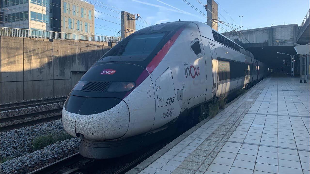Trains at Massy - Palaiseau (RER and TGV)