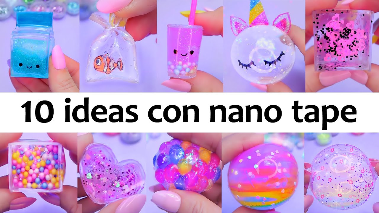10 Ideas con cinta adhesiva Nano Tape: Burbujas, globos y lindos squishies