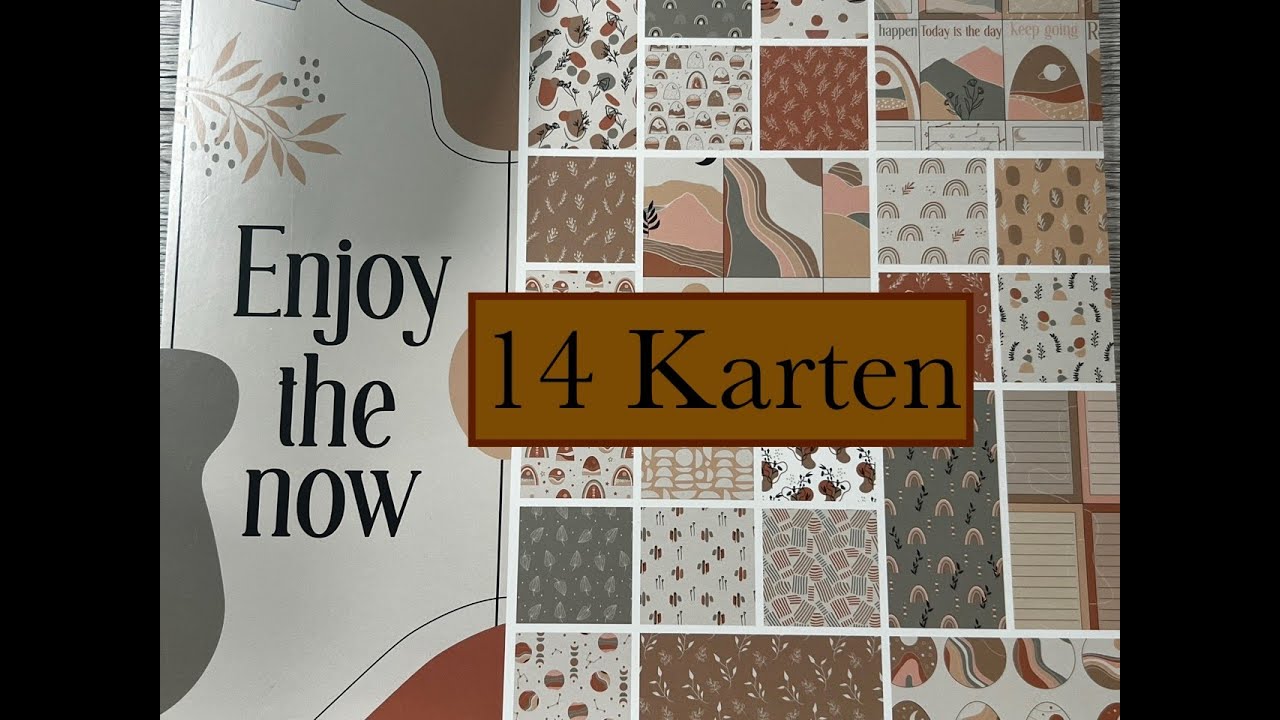 ACTION! 14 Karten ein 30x30 Block - Enjoy the now - Craft Sensations