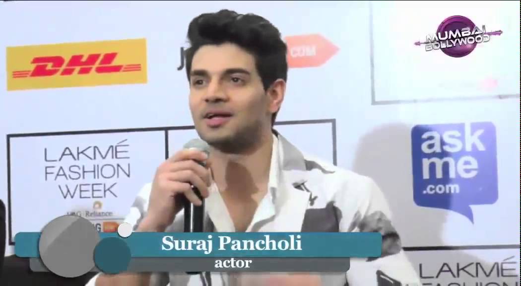 Suraj Pancholi walk the ramp displaying an outfit by  fashion designer Masaba Gupta during the LFW 2