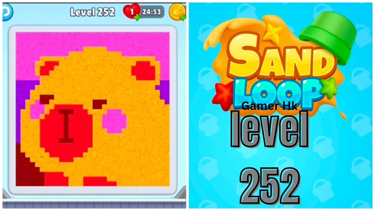 Sand loop level 252 Walkthrough Solution 