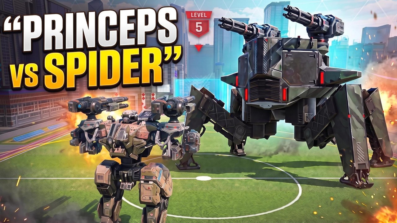 PRINCEPS TITAN vs GIANT SPIDER TANK! EXTERMINATION LEVEL 5 STAGE 2 🔥 GODLIKE FIGHT #WR