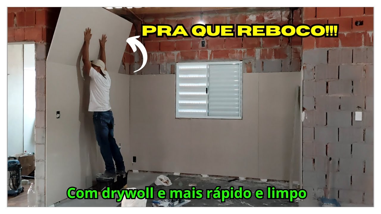DRYWALL no Lugar do Reboco: É o FIM da Massa Úmida?