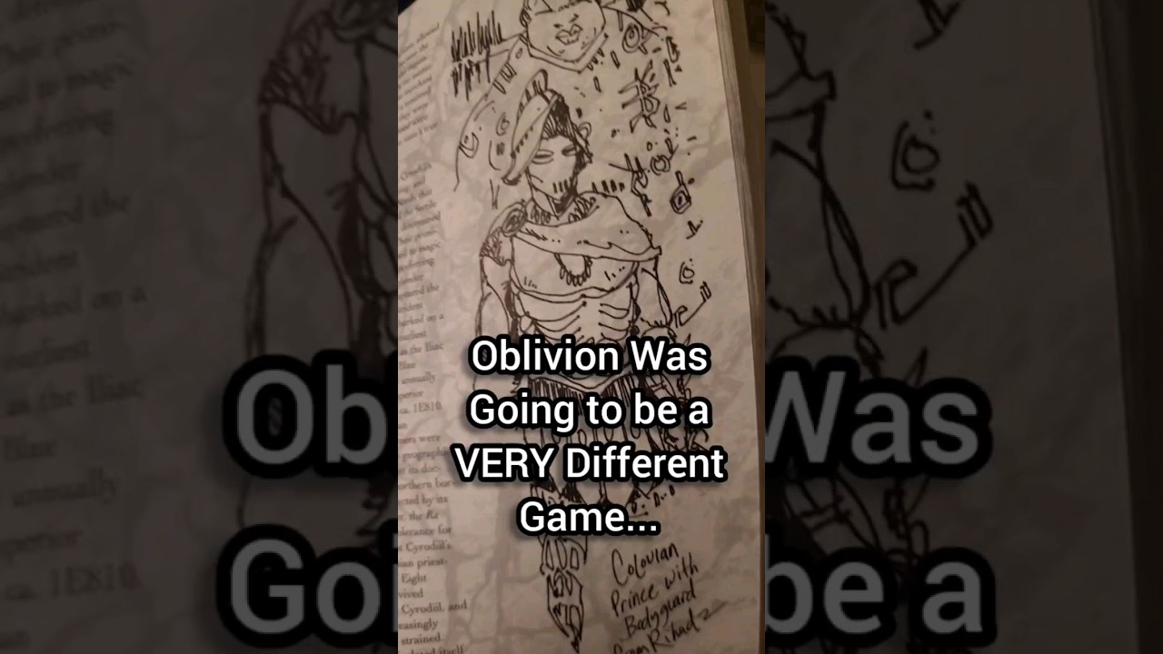 Oblivion должен был быть ОЧЕНЬ другим... #oblivion #tes #lore #bethesda #toddhoward #redguard