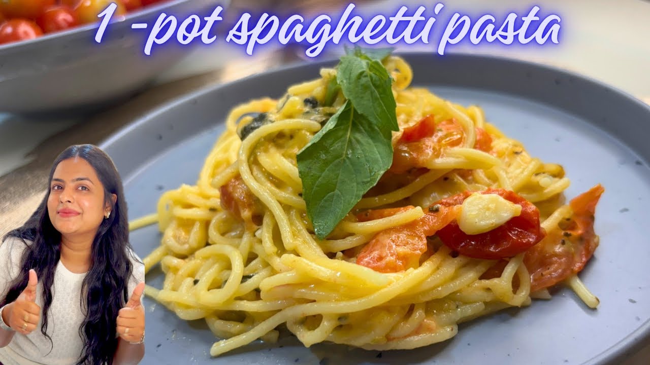 One -Pot Spaghetti Pasta Recipe | creamy cheesy Pasta | Italian Spaghetti Pasta | cheese Pasta 