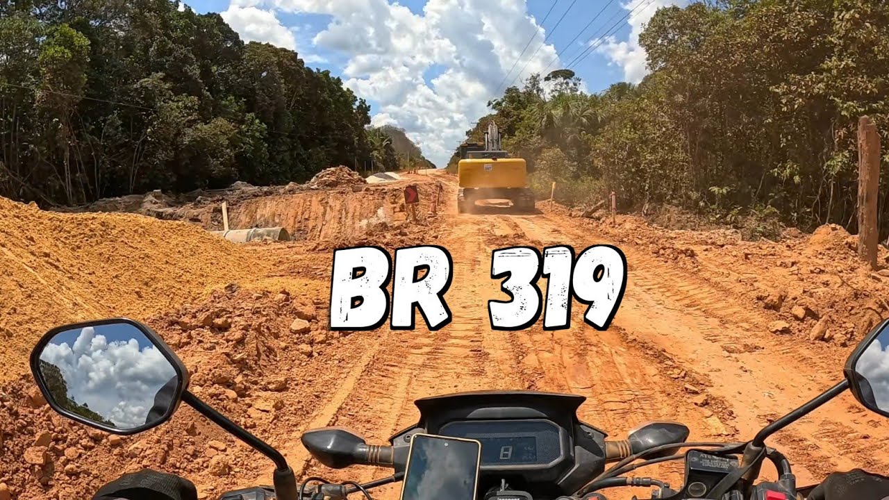 Ep-38 Finalizei o trecho de terra da BR 319, muitas m&aacute;quinas na estrada.