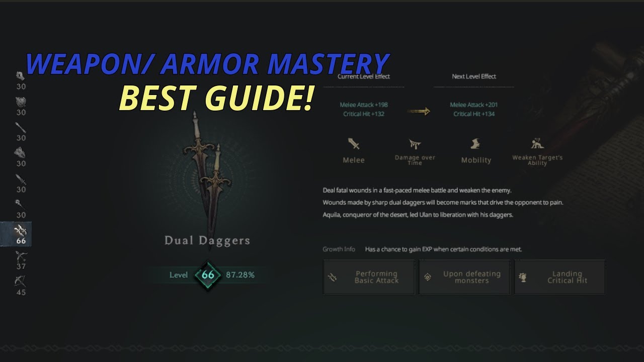 Ultimate Dual Dagger Assassin Build &ndash; Level 66 Weapon/Armor Mastery Guide