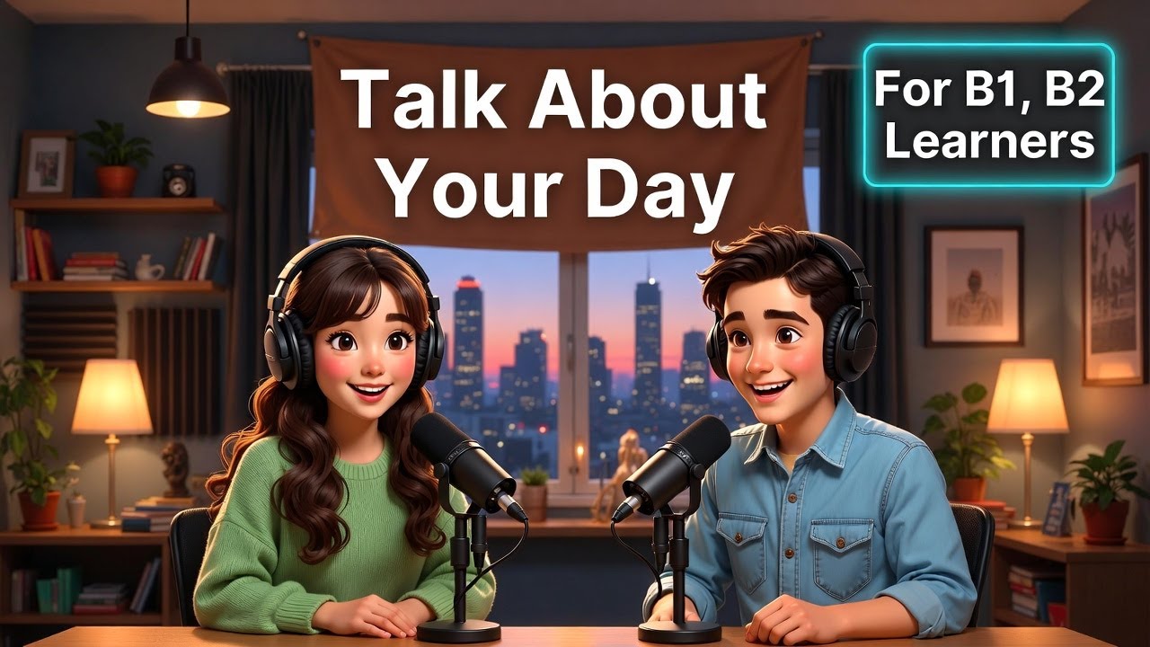 Share Your Day Like a Pro | Fun & Easy English Conversation Practice”| English speaking practice 