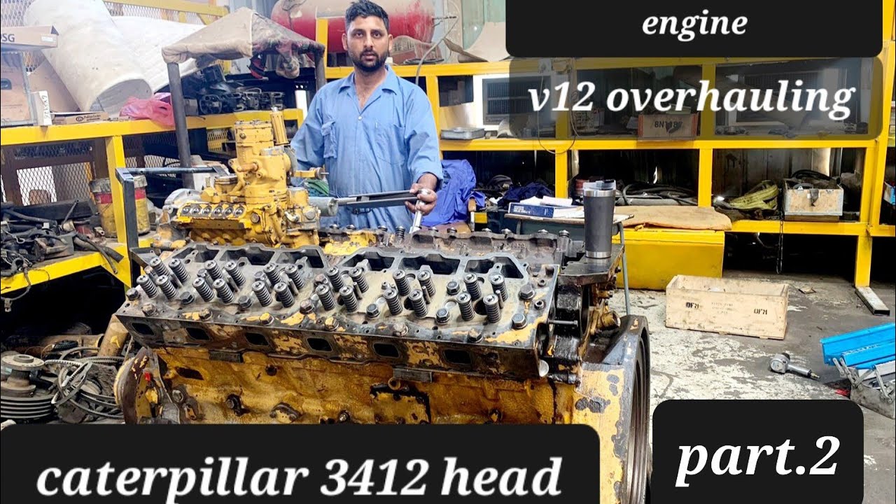 cat 3412 overhauling( part.2 ) #dieselengine #mechanic #caterpillarequipment