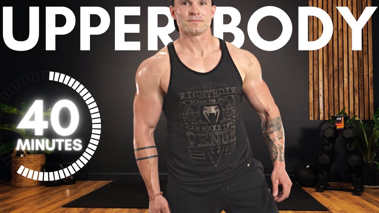 BEASTMODE DUMBBELL UPPER BODY WORKOUT | 40 MINUTES (Build Muscle)
