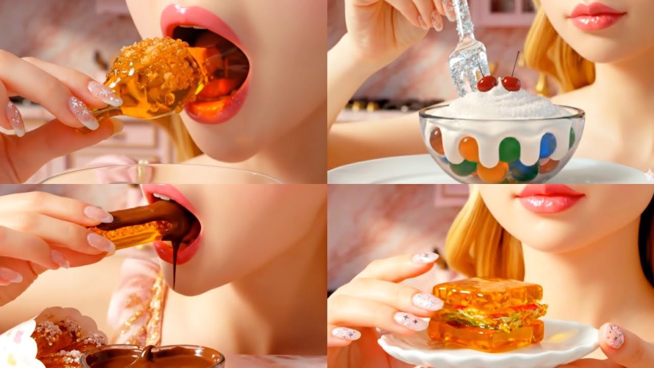 Most Craziest Glass Miniature Food Complication Ever.. ✨😳| No Talking | Sleep Relax
