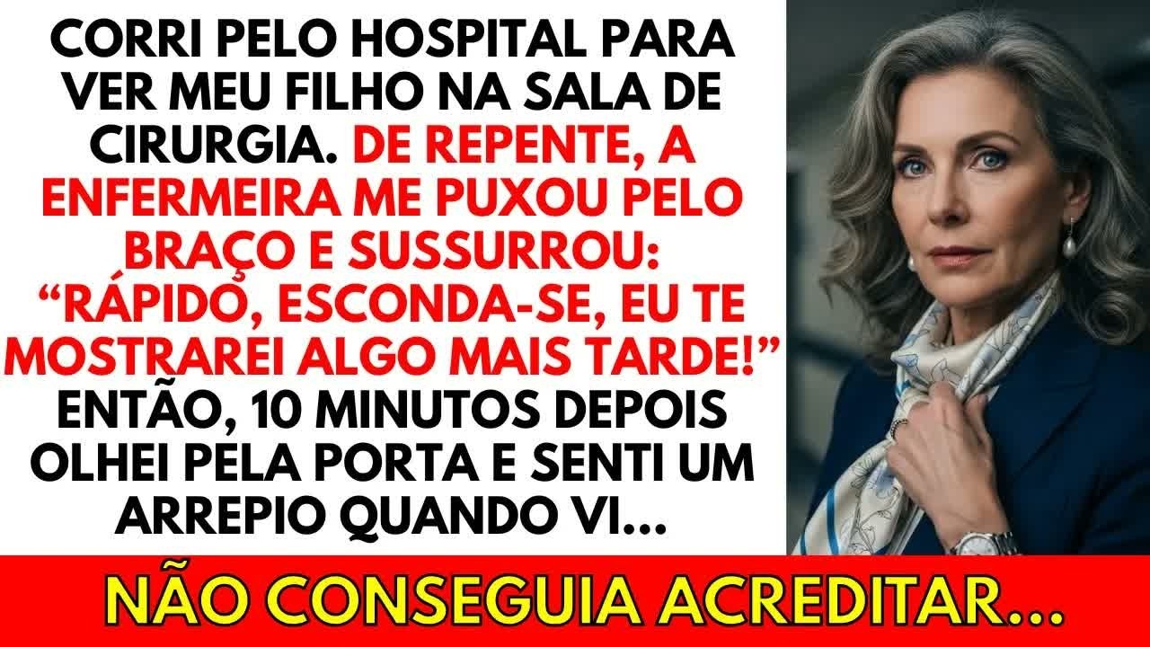 “Fique quieta e se esconda agora!” — disse a enfermeira, tremendo  Minutos depois, entendi o mo