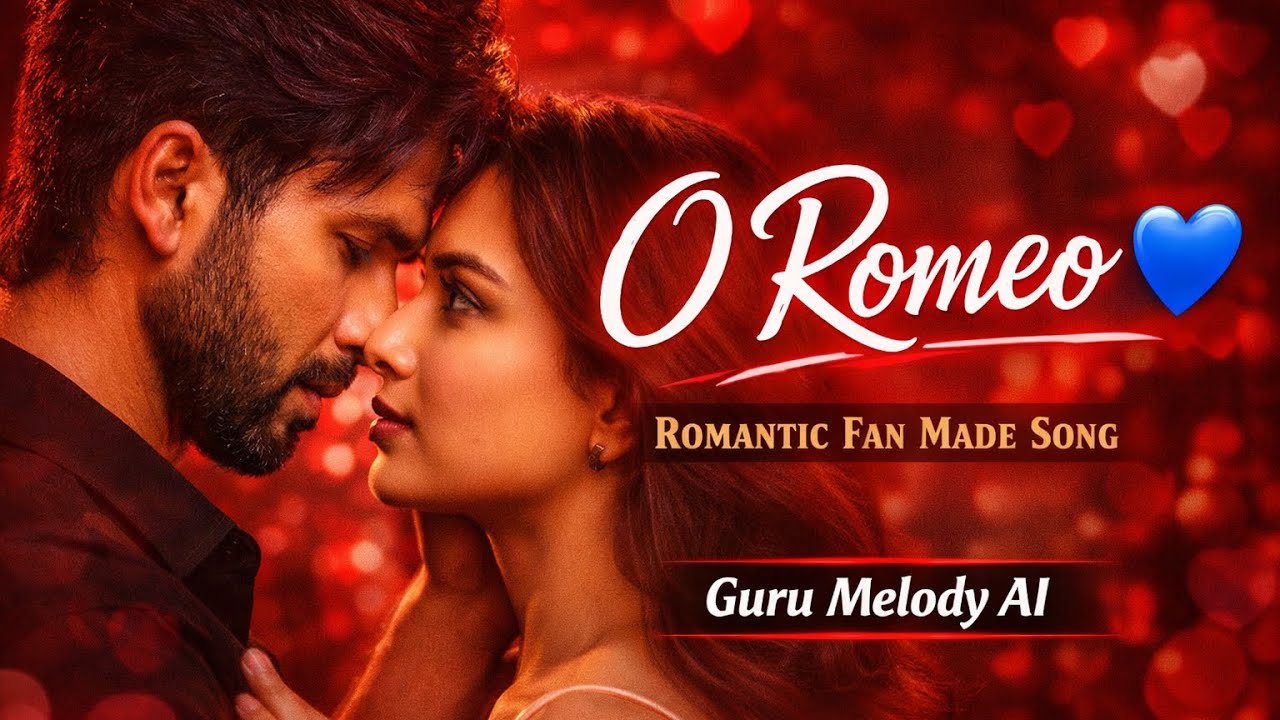 O Romeo 💙 | Romantic Fan Made Song | Shahid Kapoor | Guru Melody AI