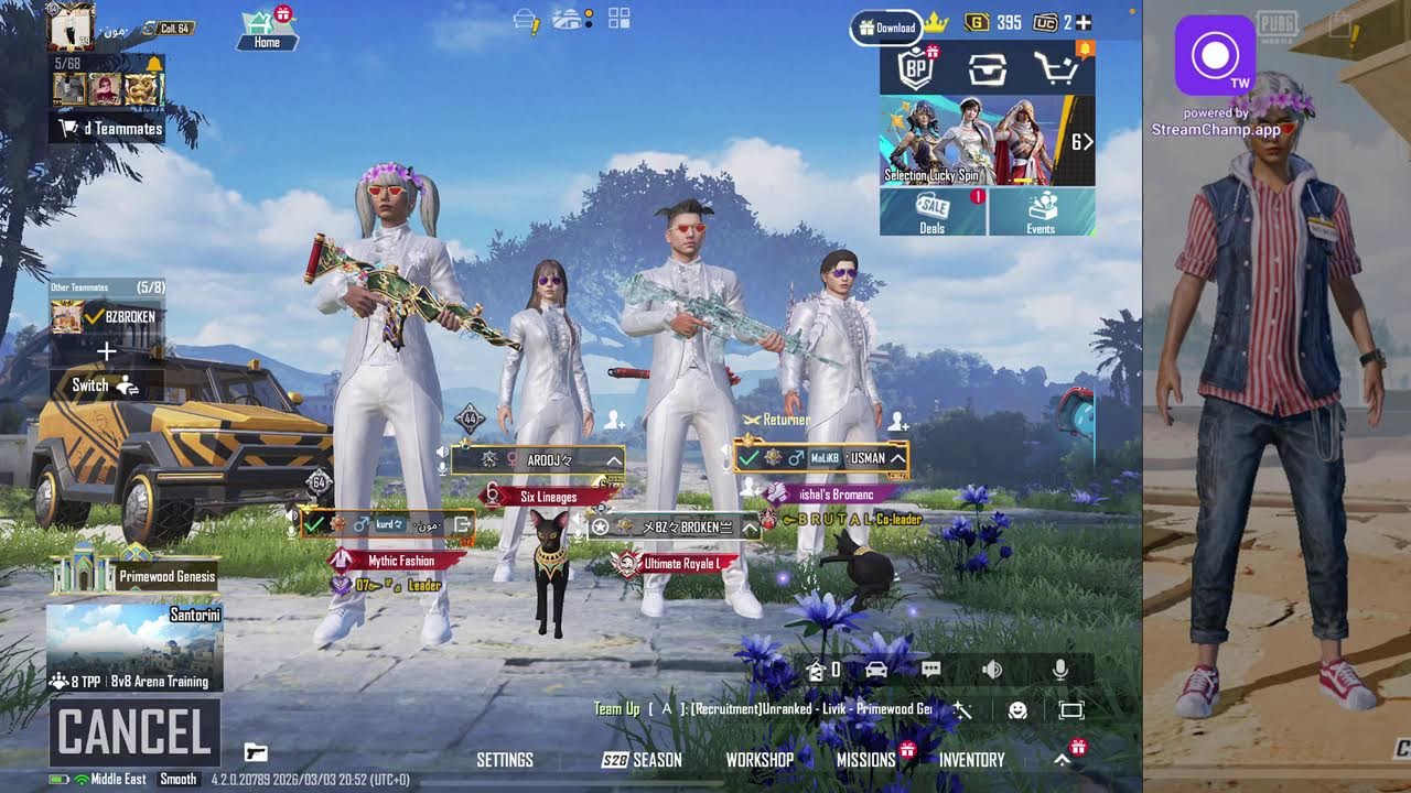 Broadcast powered by StreamChamp