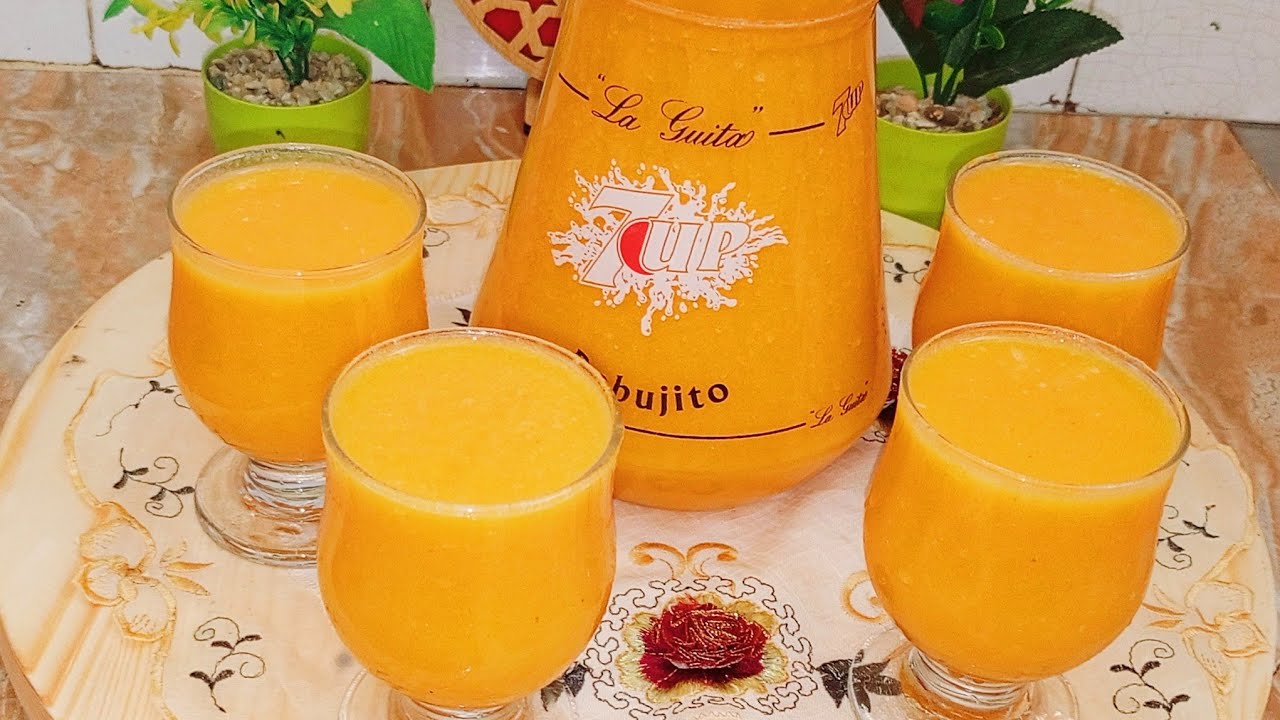 طريقه تحضير كمية كبيرة من العصير برتقال او ليمون والجزر والفواكه ناجح مئة بالمئة 👍🍊🥕🍋🍑