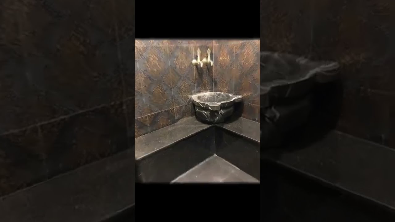 Granit Hamam #before #after #reels #keşfet #banyo #hamam #tadilat #siyah #marble #granite #kurna