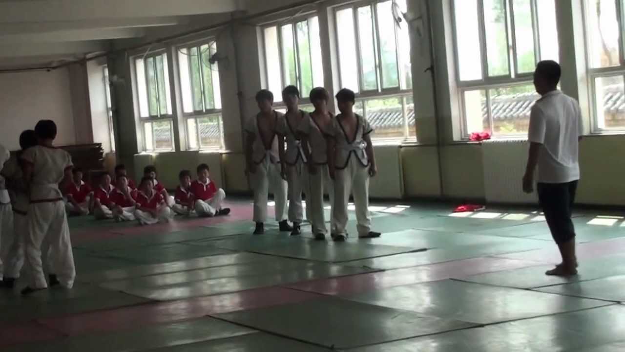 Shuai Jiao training in Hou Yuanjia school in Tianjin China.