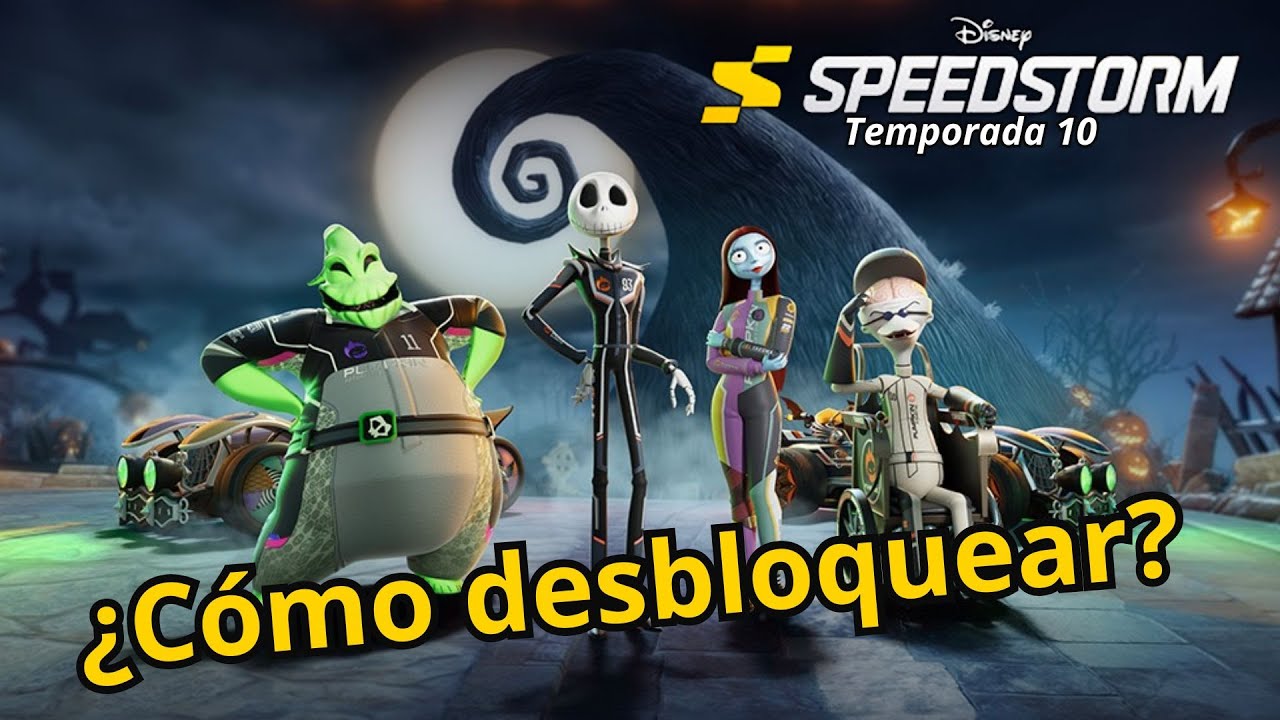 Cómo desbloquear a TODOS los PERSONALES de Pesadilla Antes de Navidad 🎃🚗  Disney Speedstorm