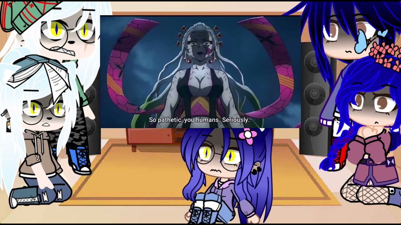 Inuyasha reacts to tanjiro and nezuko vs daki