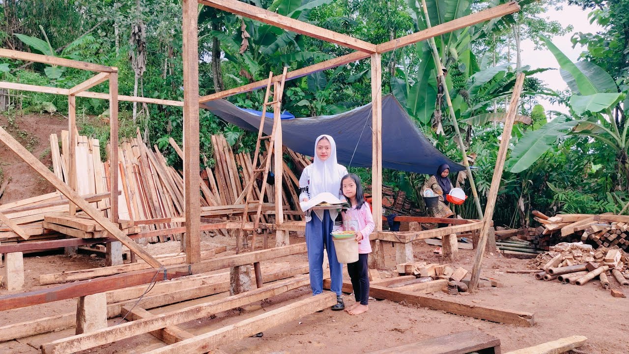 HARI KE 3.. BEDAH RUMAH REYOT TAK LAYAK HUNI KINI SUDAH MULAI BERDIRI PEDESAAN GARUT JAWA BARAT